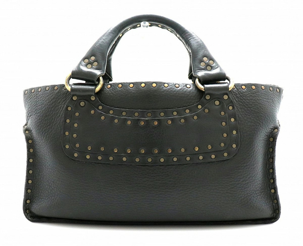 Celine Boogie Bag Handbag Leather Black